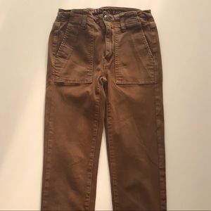 rusty coloured american eagle jeans